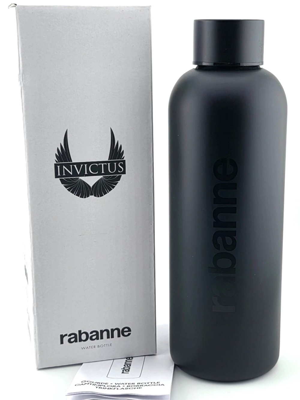 Paco Rabanne Water Bottle Invictus Black